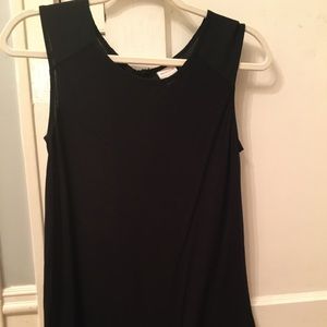 Soft black sleeveless top